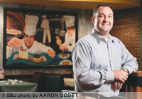 Steve Heil, owner of Springfield Pasta Co., redesigned the interior, including the addition of commissioned artwork by local artist Susan Sommer-Luarca.
