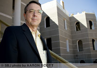 Steven Huff's prototype home, Chateau Pensmore, is built to withstand natural disasters and to be nearly energy neutral. The former CIA agent says the home's price tag is less than $10 million, and it will be completed in 2013.