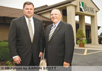Mick Nitsch, community bank president, left, and Conrad Griggs, business development officer, lead The Bank of Missouri's Springfield market activity. Its fourth branch opened in June at 2760 S. Kansas Expressway, and another is slated to open later this year. Since entering the market in 2006, Bank of Missouri has grown its local assets to $147 million.