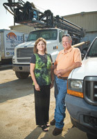 Karen and Leroy Schaefer, co-owners of Sunbelt Environmental Services with Tom Underwood, invested $1 million for equipment to add geothermal field services. Geothermal services, including drilling for heating and cool systems, now represents 55 percent of the company's work.