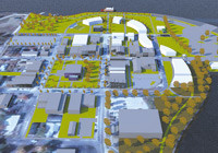 Osceola, shown in this aerial perspective, is using the work of Drury University students to create an action plan to develop sustainable growth.