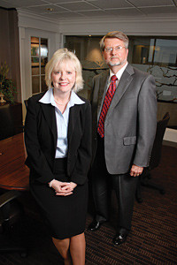 Virginia Fry and Gary Powell, co-managing partners of Husch Blackwell Sanders LLP&rsquo;s Springfield office