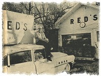 Iconic Red's Giant Hamburg closed in 1984 after 47 years in business. Red Chaney, shown here sitting on the 1955 Buick in front of the restaurant he operated with his wife, Julia.