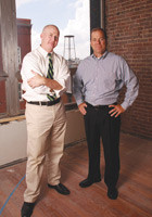 From left, SignalPoint Asset Management co-owners Skip Motsenbocker and Mike Orzel are planning an August move to third-floor space on South Avenue.