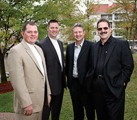 From left, Area Vice President of Sales and Marketing Chris Robertson, Director of Frontline Sales Kyle Smith, Director of Marketing Mike Radney, and Director of In-House Sales Roland Douglas