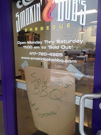Smokin’ Bob’s BBQ stays open until it’s sold out of product Monday through Saturday.Photo courtesy SMOKIN’ BOB’S BBQs