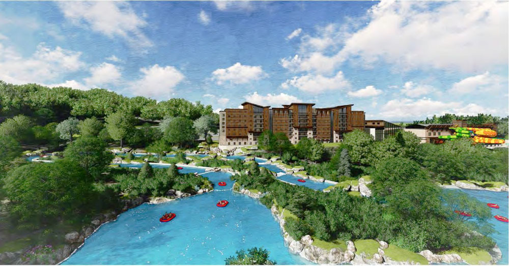 UNFULFILLED: The Branson Adventures concept could have included a water park, white-water rafting and lodging.