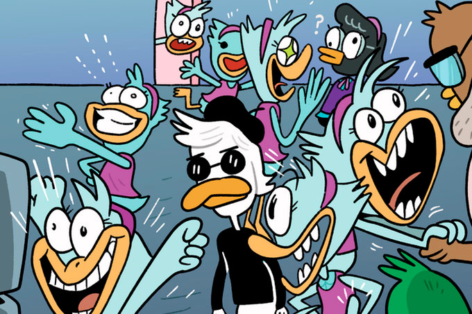 Party Fowl’s art depicts ducks in party mode.