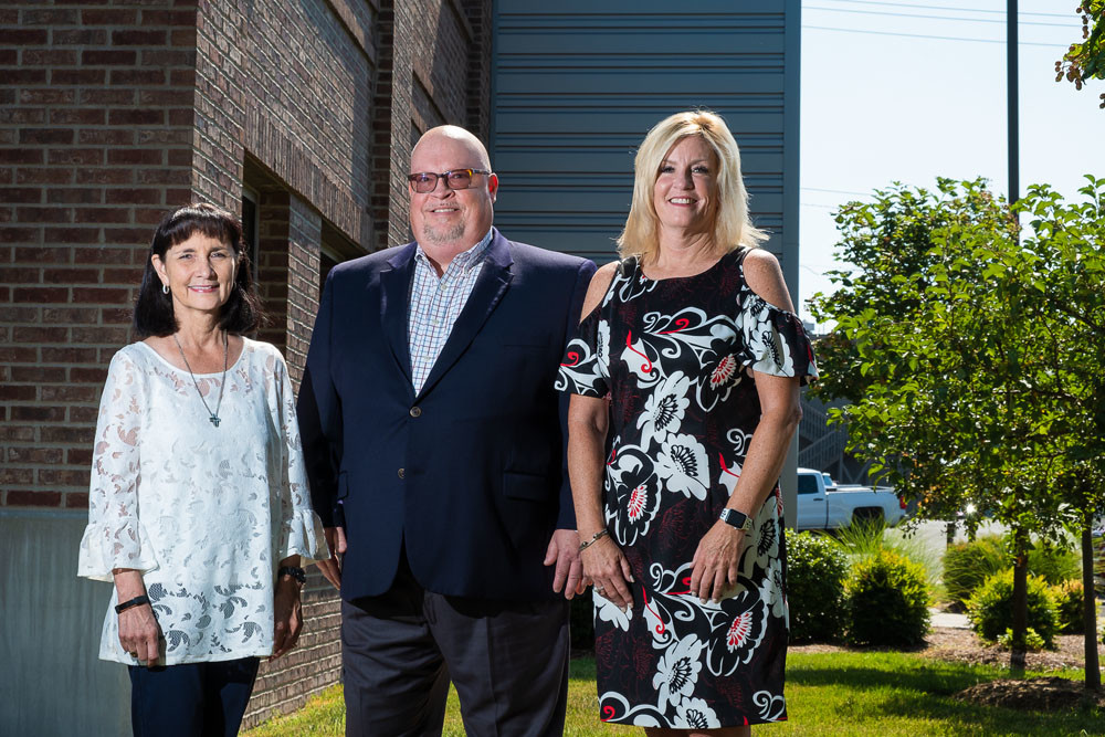 From left, led by Leah Ann Iaguessa, Tim Massey and Paula Adams, Penmac Staffing Services Inc. is in its 30th year of operation.