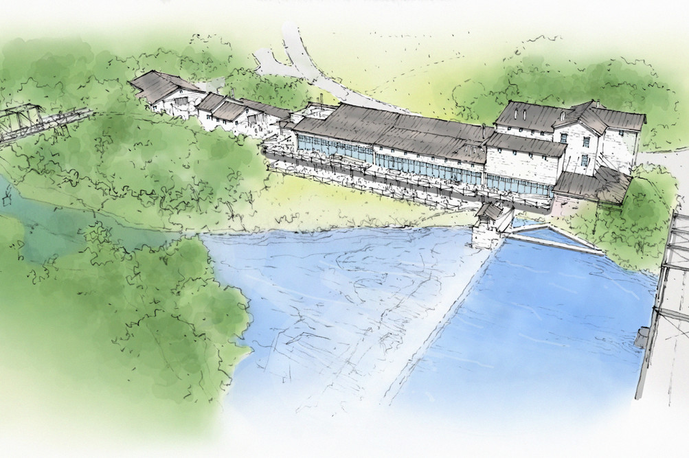 The restored Ozark Mill will anchor the larger Finley Farms development in Ozark.