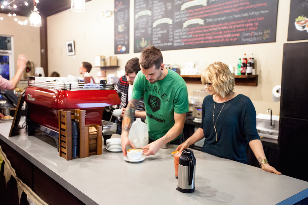 Hebrews Coffee, operated by Kevin Roy, center, recently was ordered to pay back rent and vacate its space in the French Quarter.