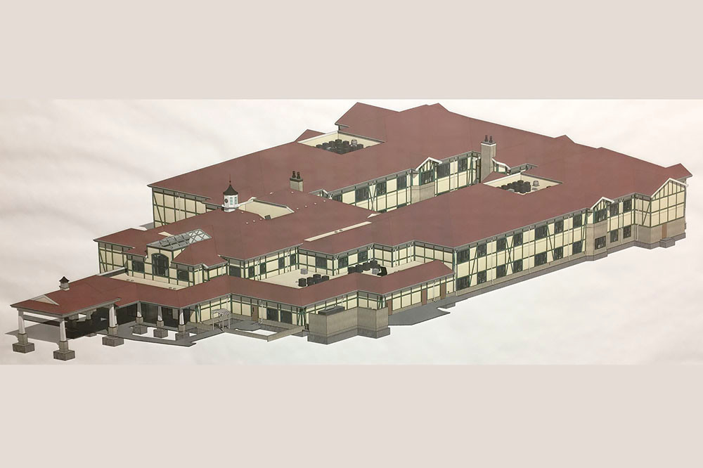An assisting living center at the Elfindale retirement community is designed to span more than 60,000 square feet.