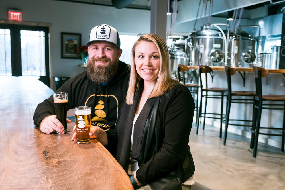 Jake and Jen Duensing, Great Escape Beer Works LLC