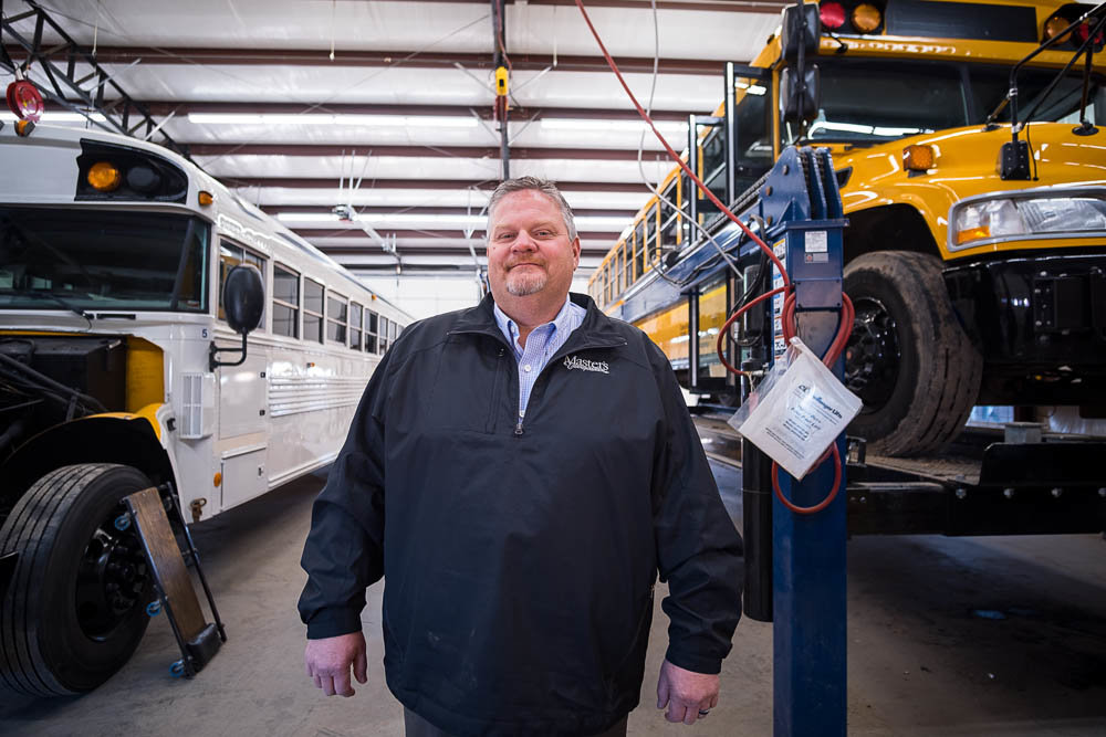 ON THE ROAD: Master’s Transportation Vice President John Hatman manages $23 million in business out of the Ozark office.