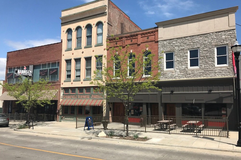 Springfield Business Journal’s longtime downtown home at 313 Park Central West is listed for sale.