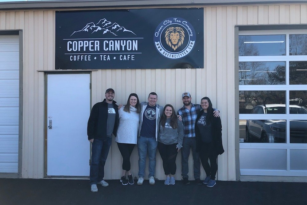 Springtown Coffee owners and partners train at Copper Canyon. Pictured left to right are Brennan and Megan Hollis, Justin and Allicyn Hollis, and Derek and Danielle Shimeall.