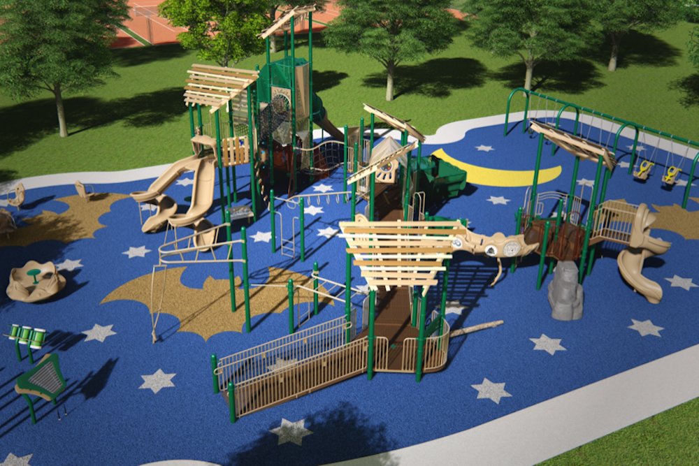 The Batpark is designed as an “all-inclusive, sensory park” for children with and without disabilities on the south side of The Ridge at Ward Branch, says Derek Smith of Project Bat.