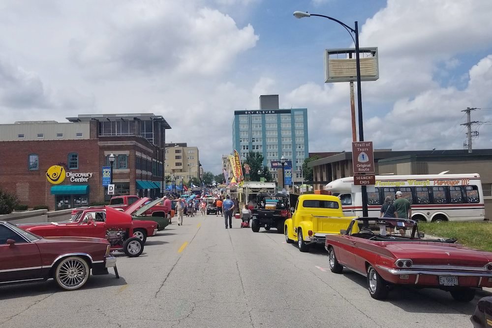Hundreds of cars were on display for the festival.