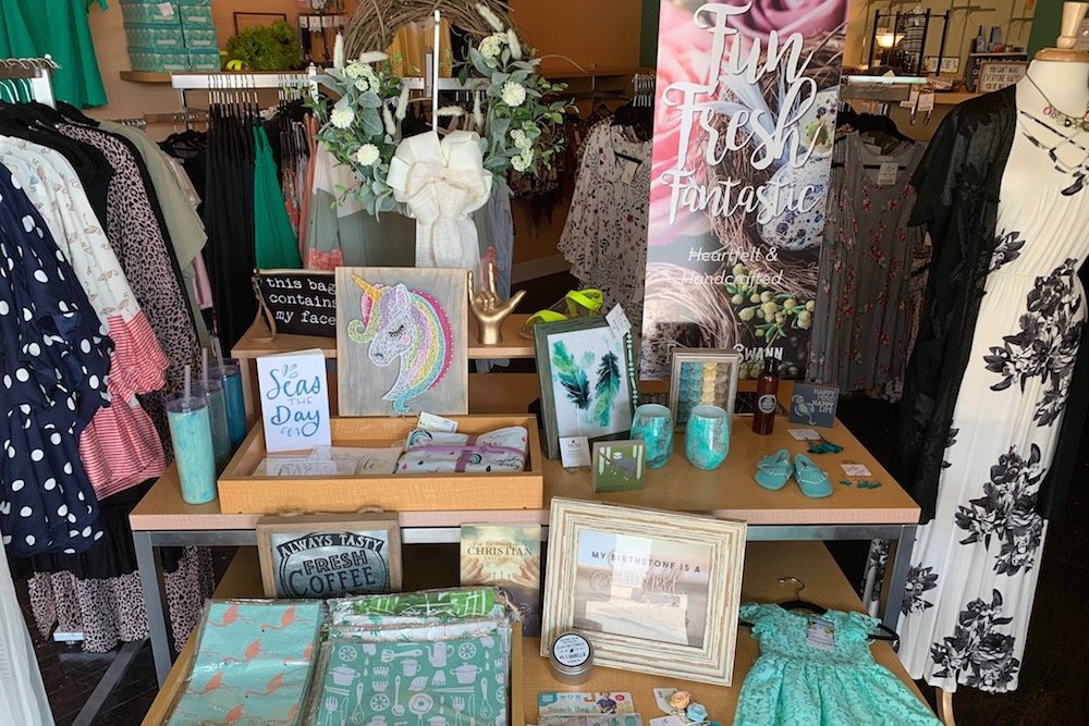 Clothing and home decor are among products sold at the store, which has a roster of rouhgly 30 vendors.