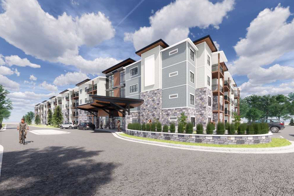 A 128,000-square-foot residential complex is planned near the recently completed Trail’s Bend.