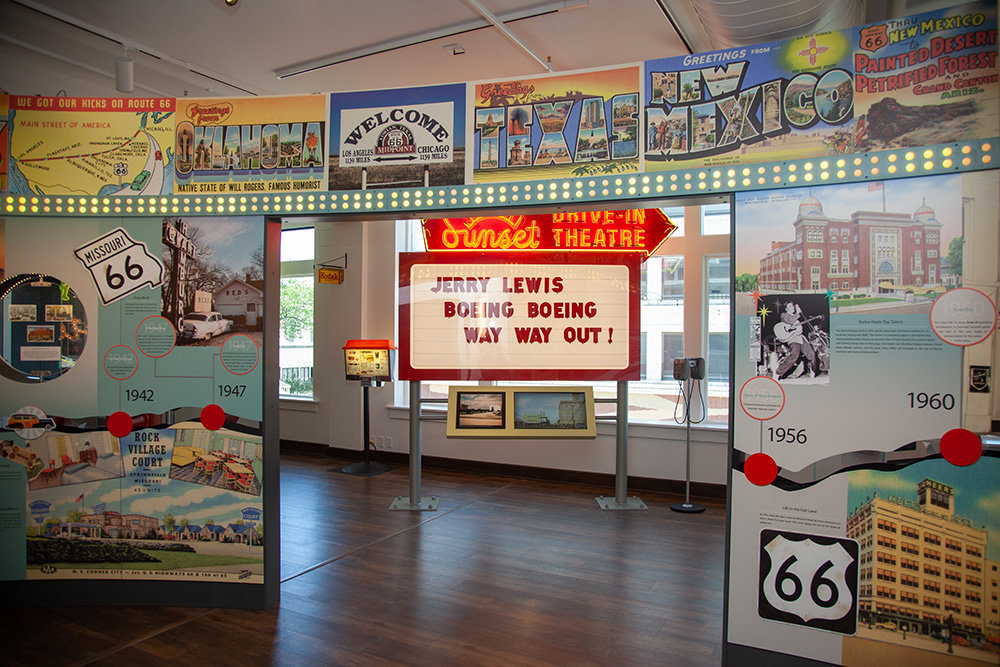 Route 66 memorabilia is among the permanent features of the History Museum.