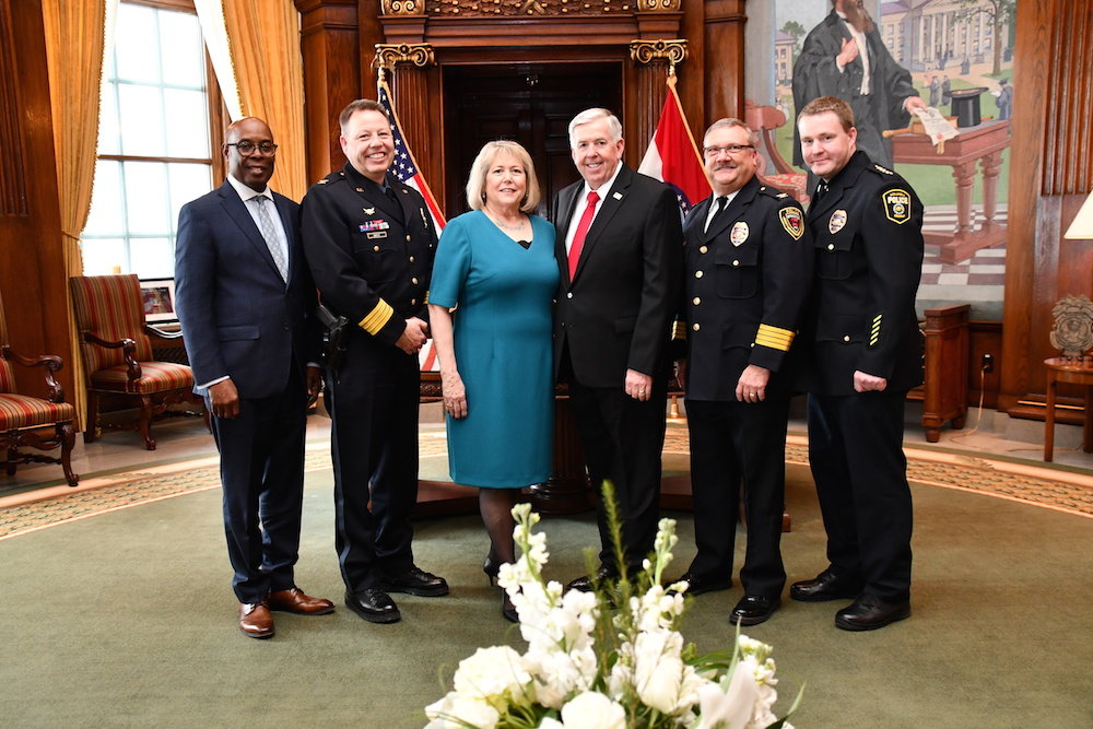 Springfield Police Chief Paul Williams, second from right, also attended the event.