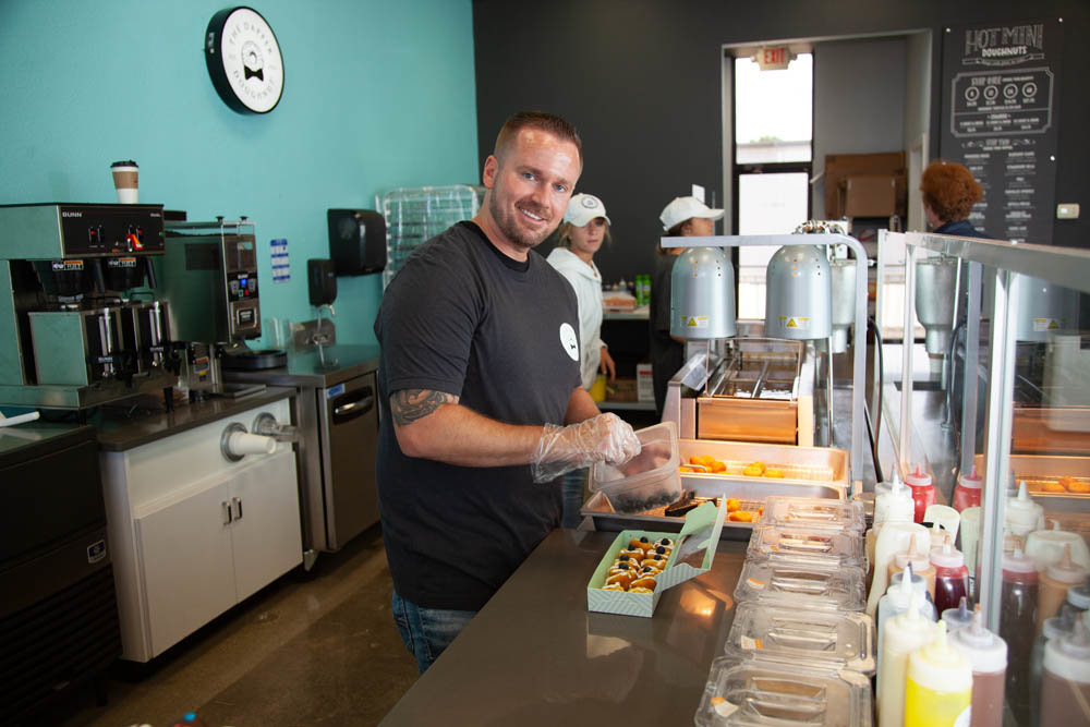 Chris Holtmeyer opened The Dapper Doughnut franchise in July 2019.