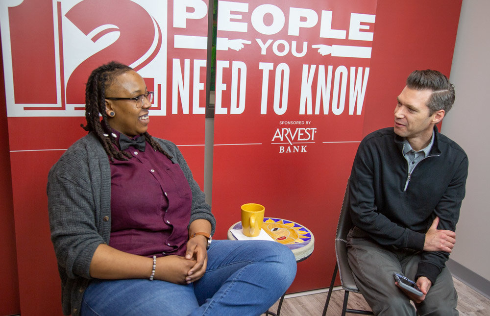 SBJ Editor Eric Olson, right, interviews local NAACP President Toni Robinson on diversity and inclusion efforts underway in the business and civic communities.