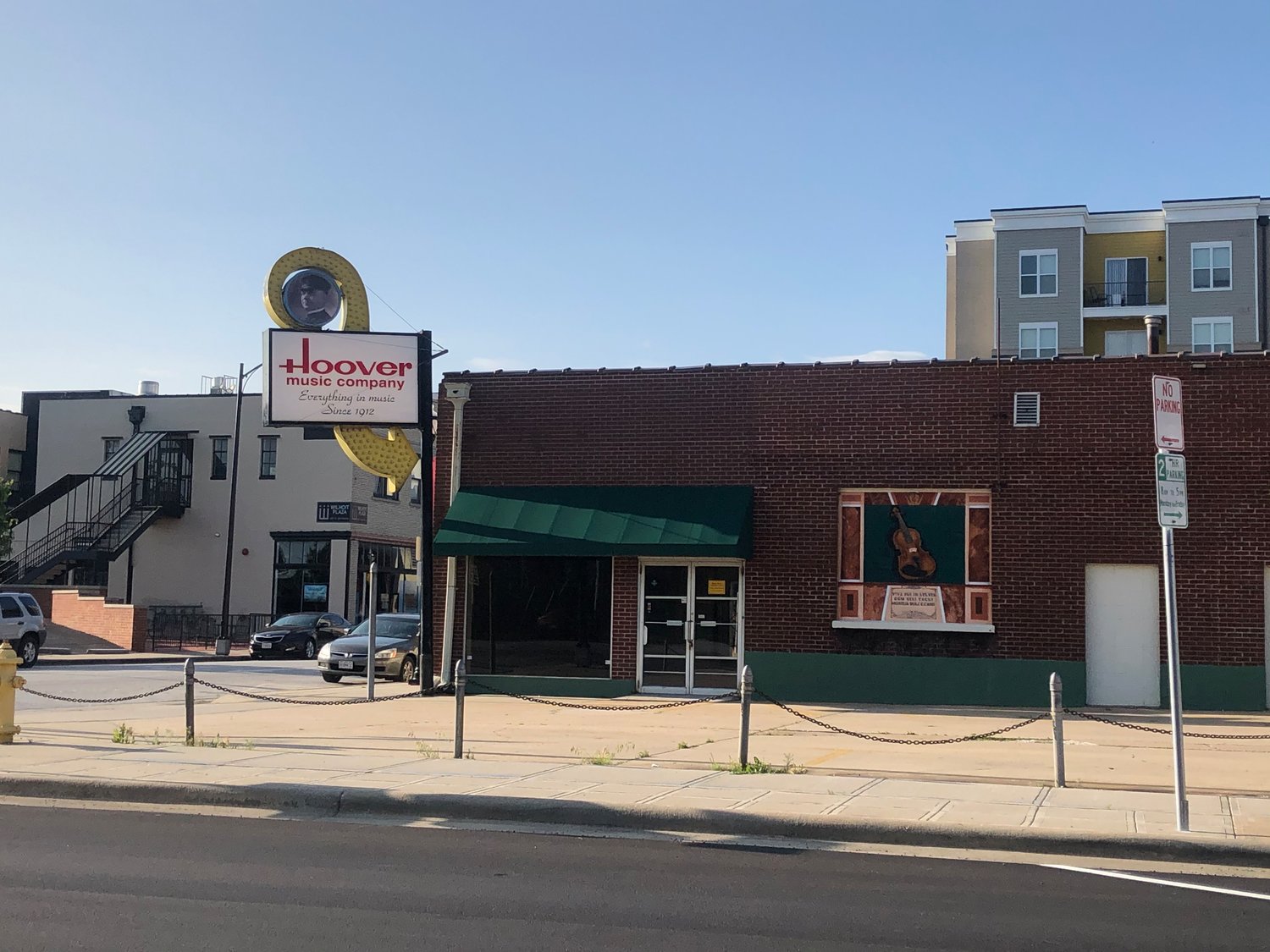 A real estate software firm is planning infill work at the former Hoover Music Co. store at 440 S. Jefferson Ave.