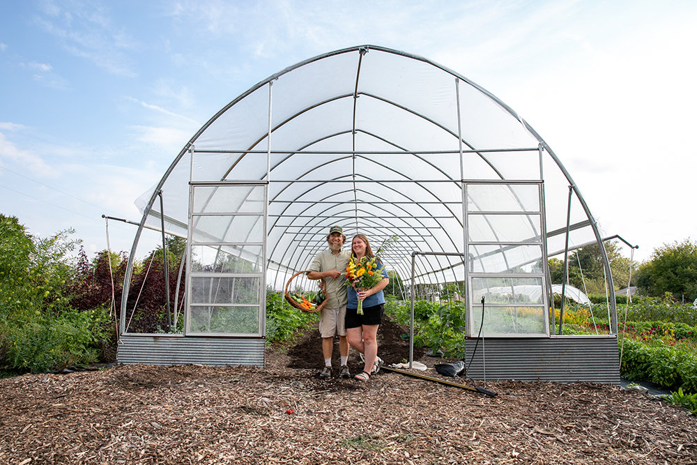 BOUNTIFUL HARVEST: Millsap Farms LLC owners Curtis and Sarah Millsap have over 220 members enrolled in their summer community-supported agriculture system.
