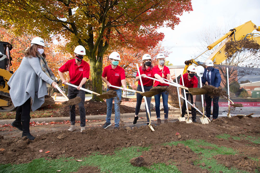 ACADEMIC DIGS: Officials break ground Oct. 29 on a $27 million academic building project at Drury University.