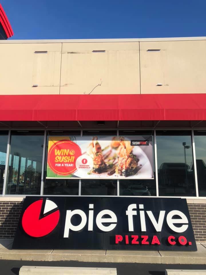 Pie Five Pizza's signage comes down this month to make way for SushiFork Springfield.