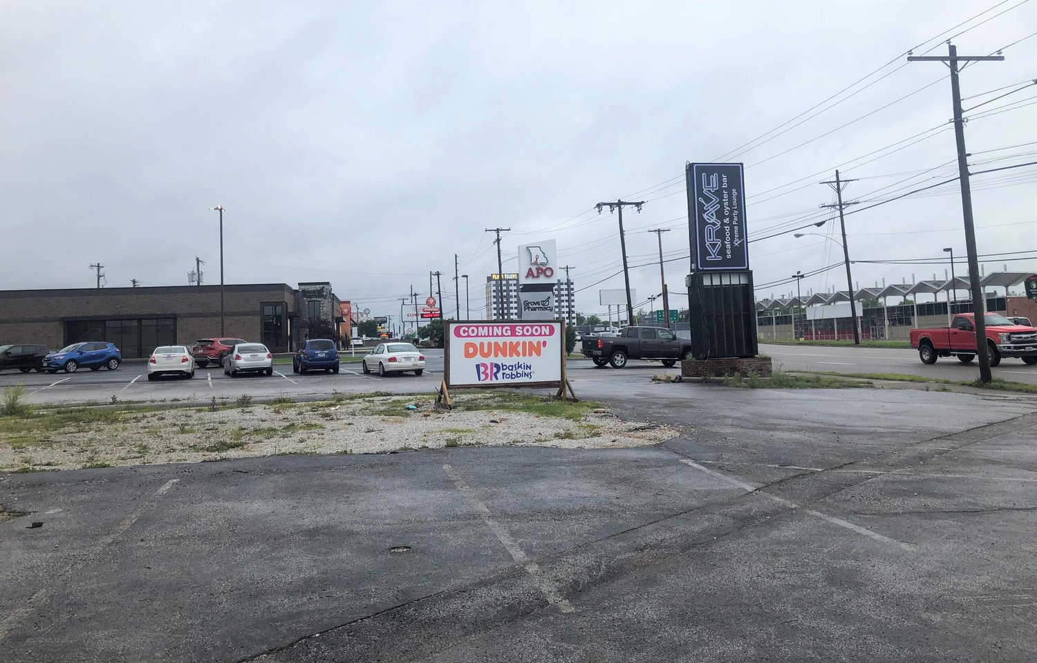 The total project cost is $2 million for a planned Dunkin’/Baskin-Robbins combination restaurant at the former site of Krave Seafood & Oyster Bar.