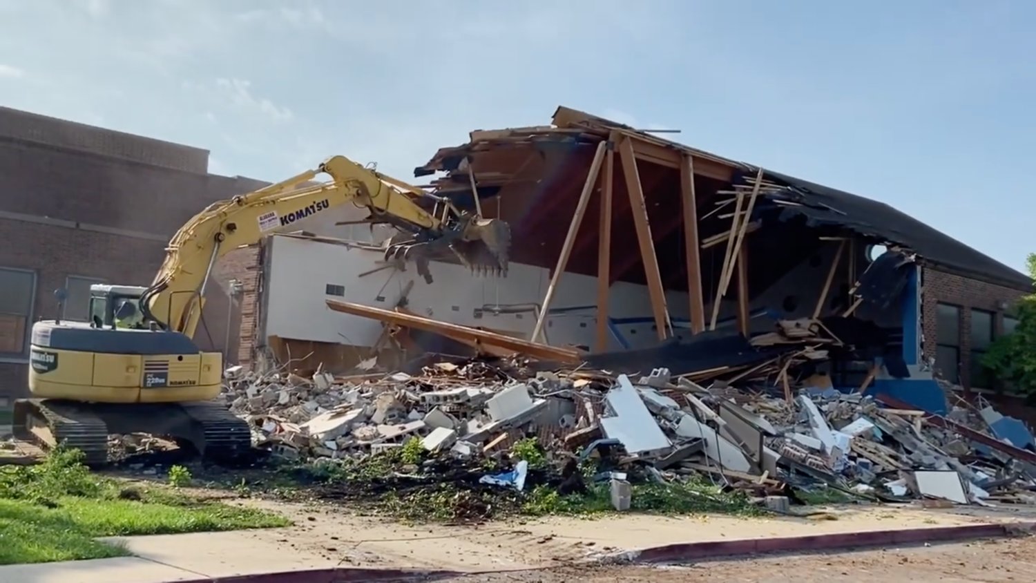 Crews on July 9 demolish York Elementary in northwest Springfield.