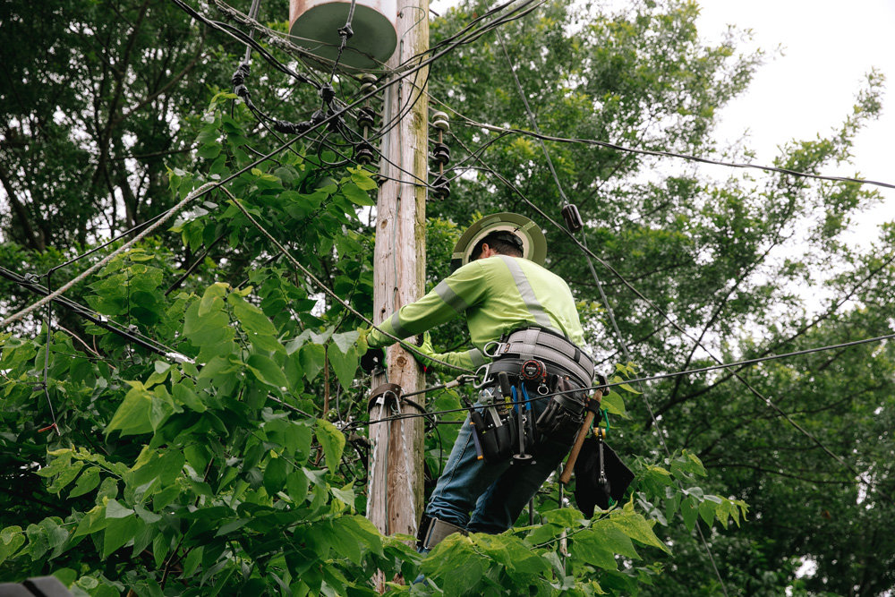 Crews from City Utilities are working their way throughout the city installing 1,110 miles of fiber-optic cable. The week of June 7, installation was taking place along South Kansas Avenue.