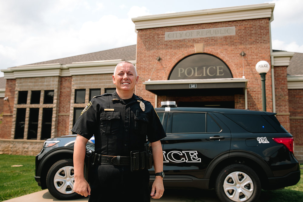 Republic residents will vote Aug. 3 on a sales tax issue that would fund the addition of 12 Police Department employees, led by Chief Brian Sells.