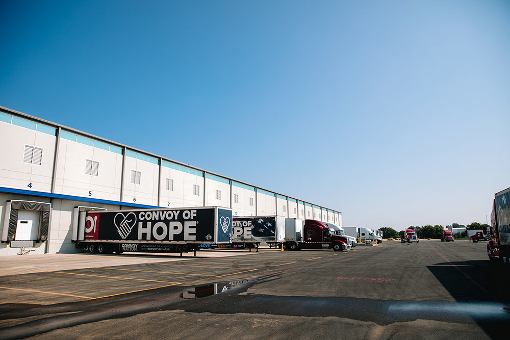 Convoy of Hope's distribution center opened earlier this fall.