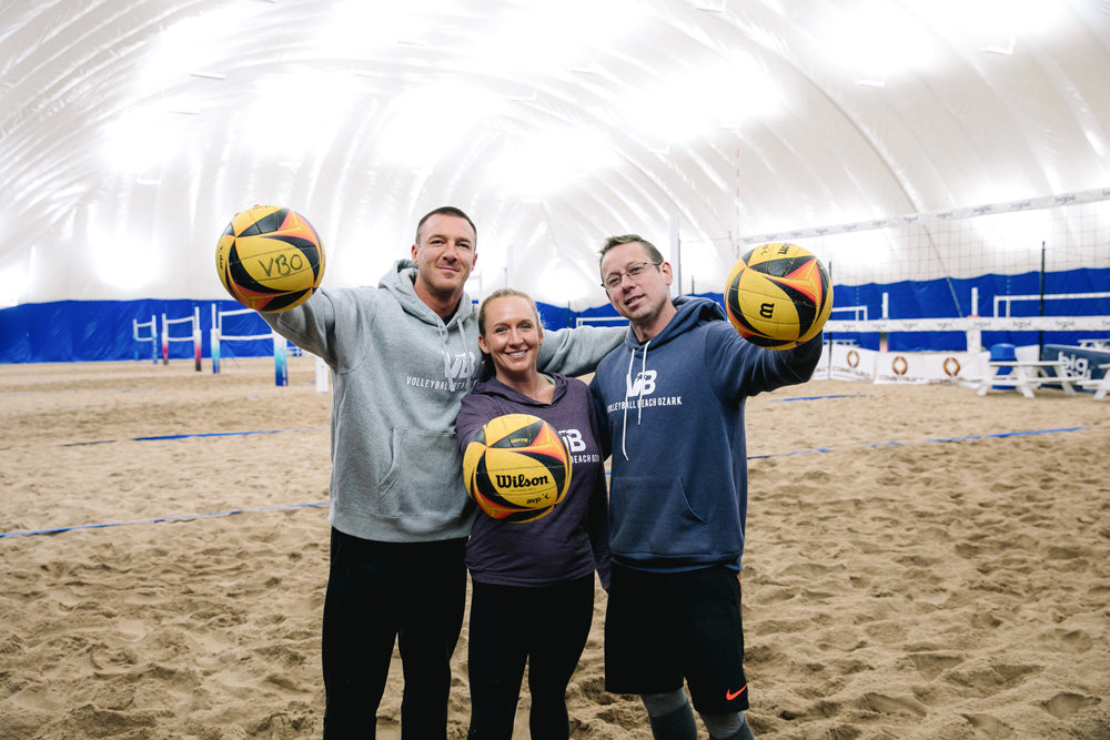 ON THE BEACH: Volleyball Beach Ozark is owned by Michael Sylvara, Madisen Bettlach and Andrew Bettlach.