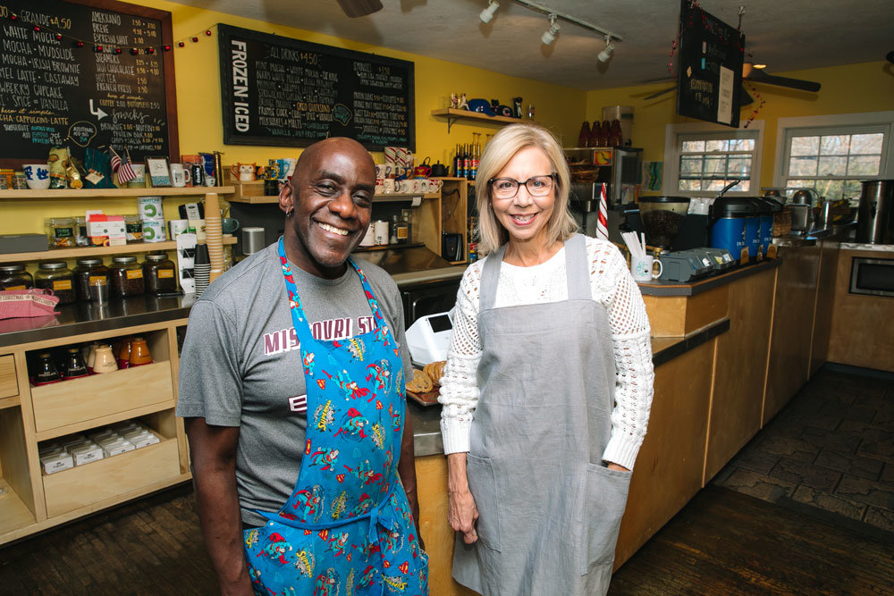 Samson Latchison and Berna Proffitt run operations at The Potter's House, a coffee shop ministry serving college students.