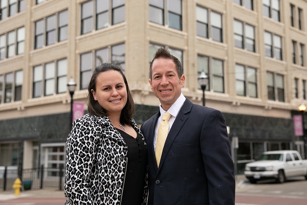 NEW ON THE BLOCK: Christine and Dr. Bradley Newberry became the owners of downtown's Holland building on Dec. 29.