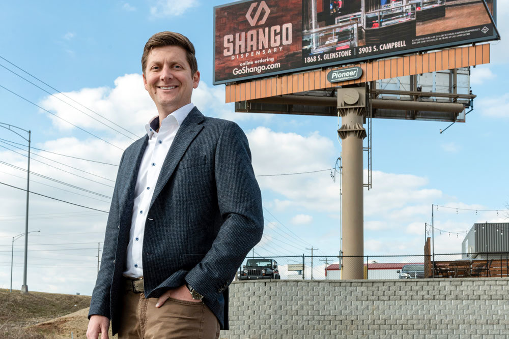 Stuart Lipscomb of Pioneer Outdoor represents the fourth generation in his family in billboard advertising.