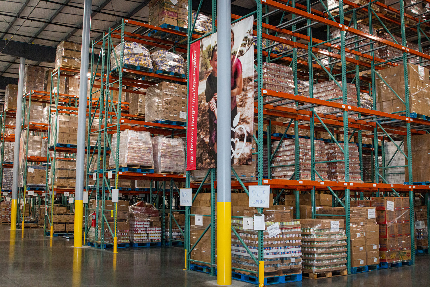 Ozarks Food Harvest has 102,000 square feet of warehouse space.