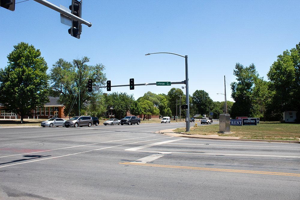 The southeast lot at the busy corner of Sunshine Street and Jefferson Avenue may soon house a 7 Brew Coffee, if council OKs a zoning and conditional use measure.