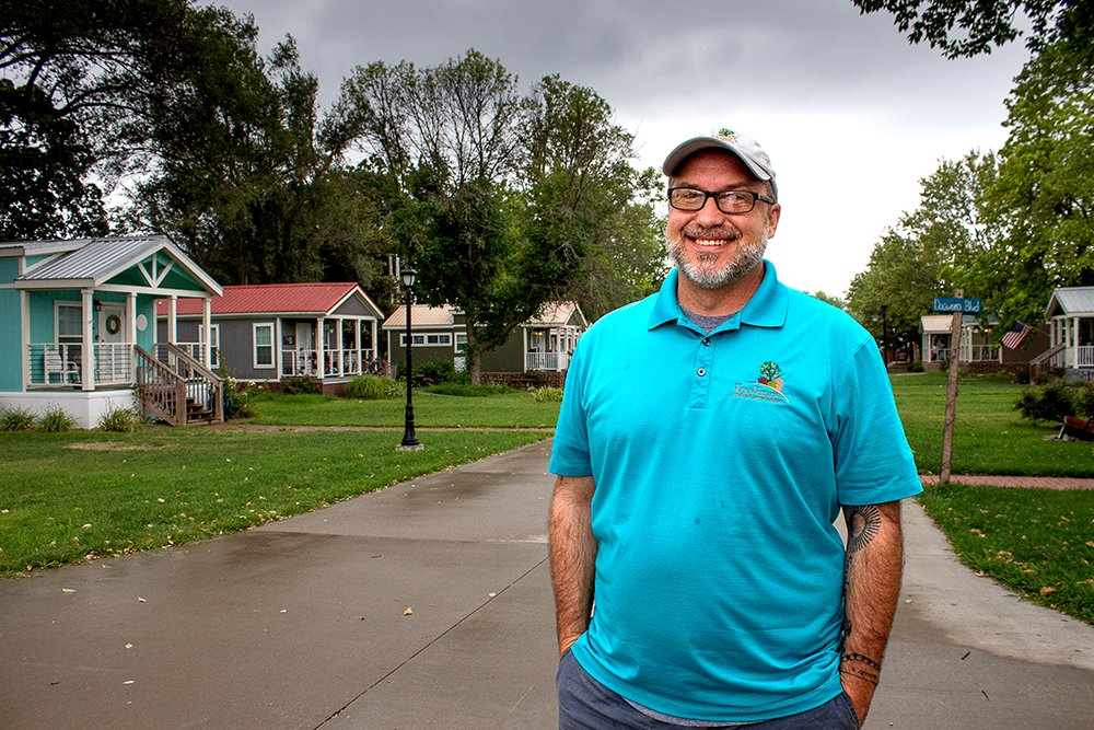 A NEW VILLAGE: Eden Village's Nate Schlueter is confident the third tiny home community in Springfield will open before the end of next year.