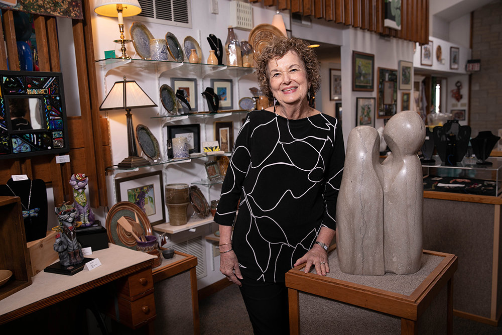 Eunice Wallar loves to talk about art with the customers who have visited Waverly House Gifts and Gallery during its 35 years in operation.