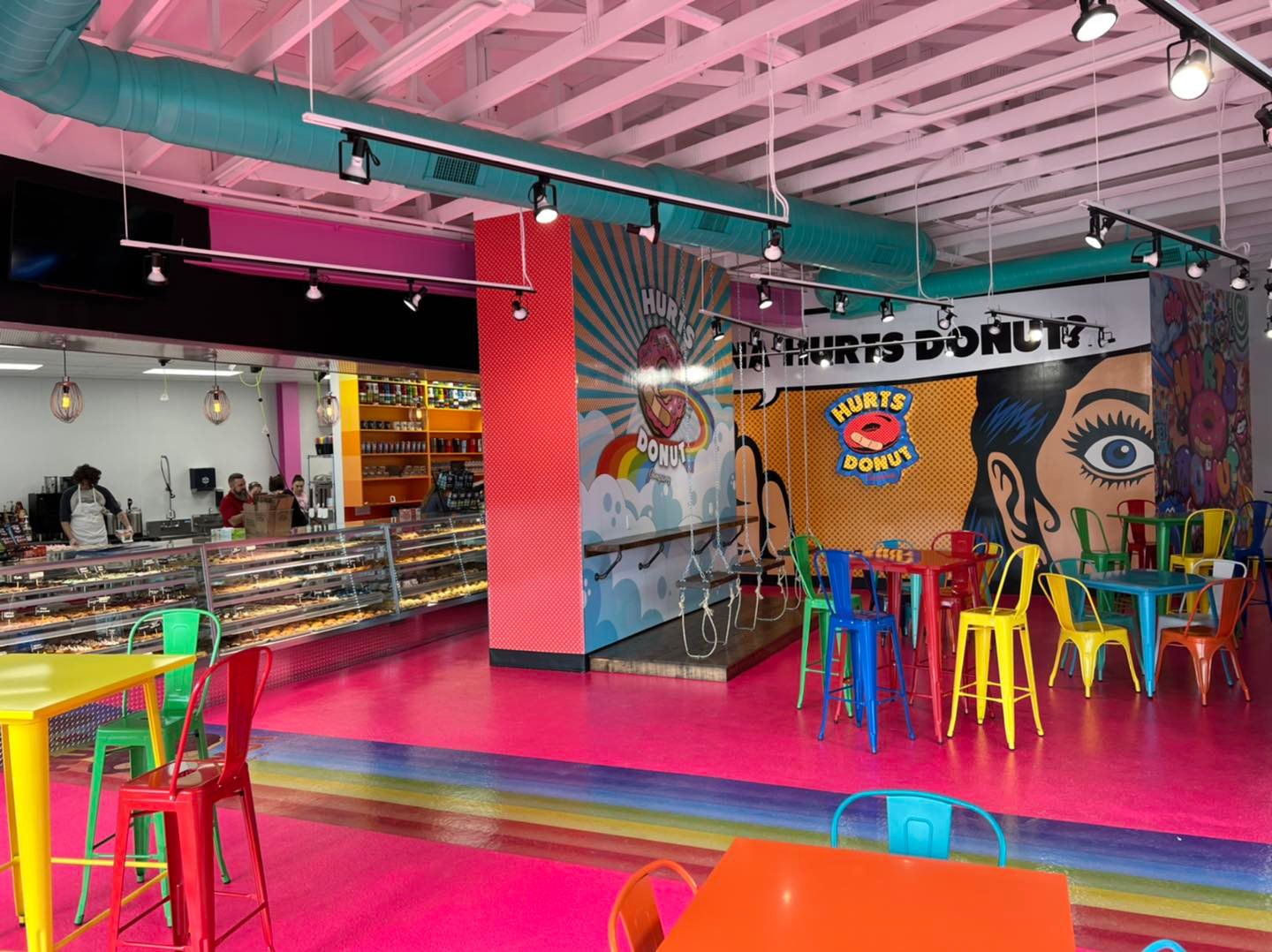 Hurts Donut Co.'s newest store fills vacant space in Sagamore Hill Development's retail and office center.