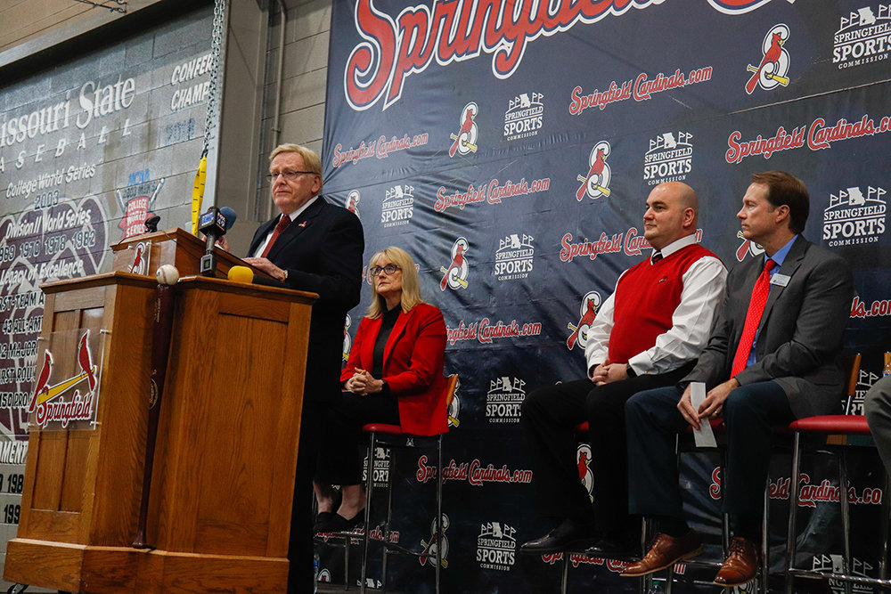 BIG ANNOUNCEMENT: Springfield Mayor Ken McClure announces the city's plans to purchase minor league ballpark Hammons Field. The $12 million purchasing is pending City Council approval.