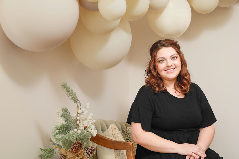 Dreamy & Darling Creations owner Sydnie Myers builds balloon arches for parties and events from her office in Nixa.