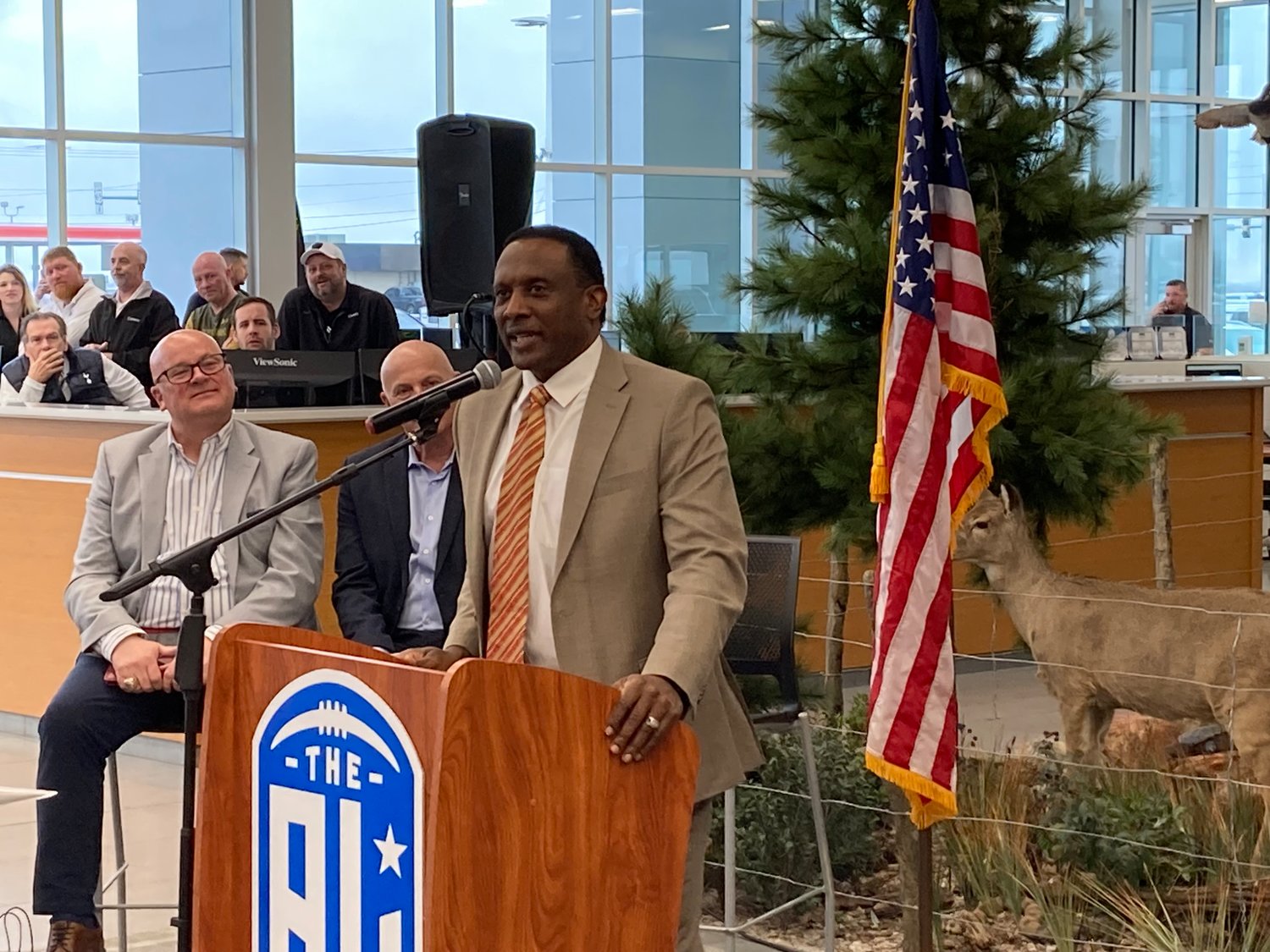 The Arena League Commissioner Tim Brown announces Springfield as the first team for the season set to begin in summer 2024.