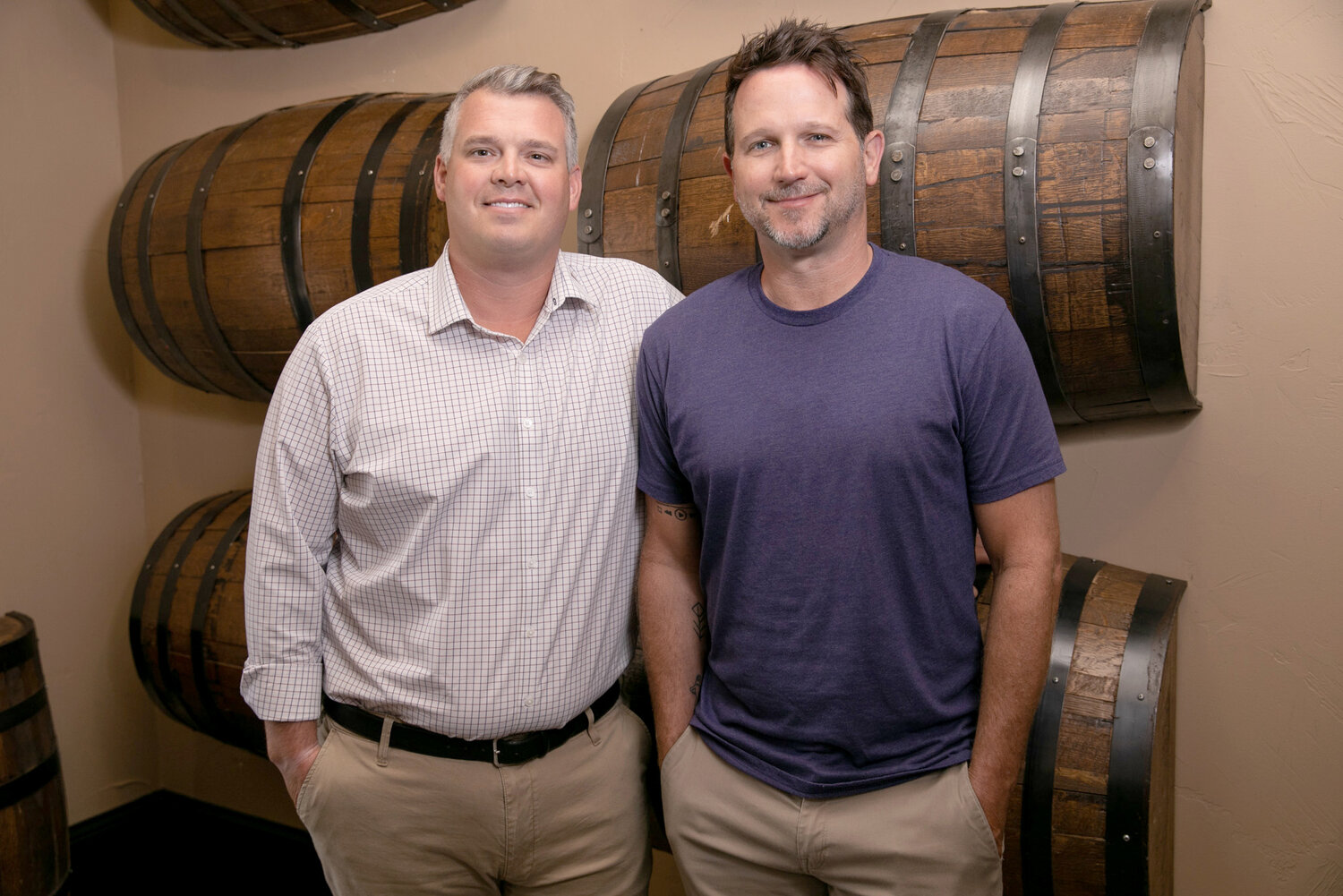 GROWTH MODE: Big Whiskey's co-CEOs Austin Herschend and Paul Sundy plan to open eight restaurants in the next year, including the company's first in Florida.
